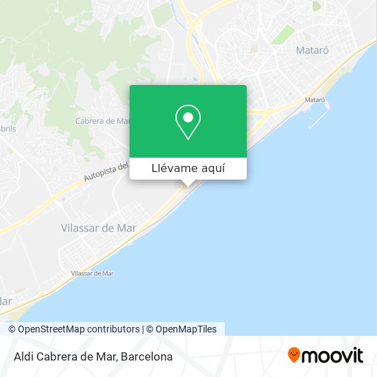 Mapa Aldi Cabrera de Mar