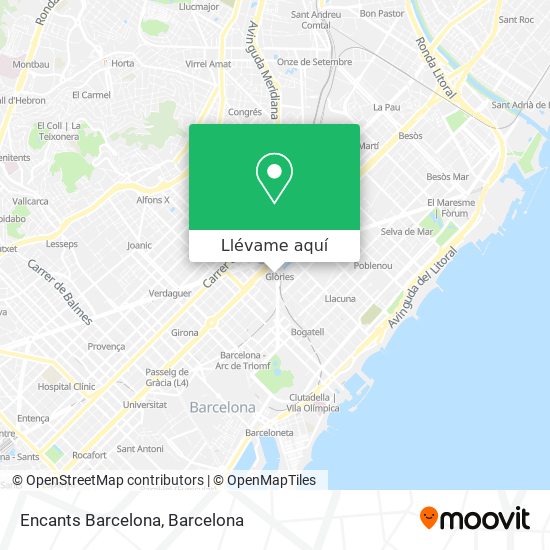 Mapa Encants Barcelona