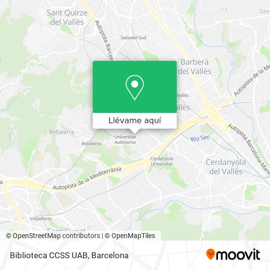 Mapa Biblioteca CCSS UAB