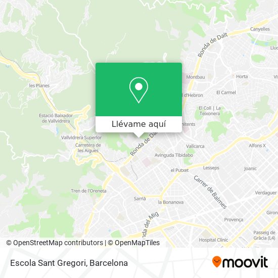 Mapa Escola Sant Gregori
