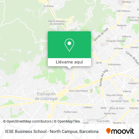 Mapa IESE Business School - North Campus