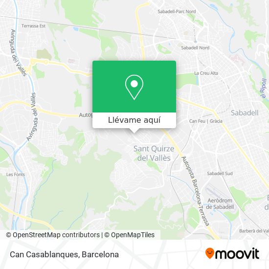 Cómo llegar a Can Casablanques en Sant Quirze Del Vallès en Autobús, Tren,  Funicular o Metro?
