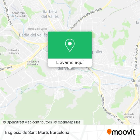 Mapa Església de Sant Martí