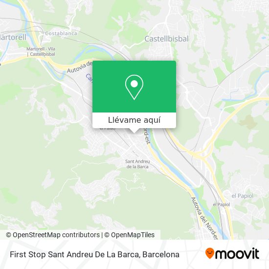 Mapa First Stop Sant Andreu De La Barca