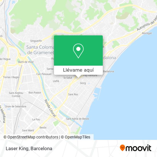 Continuamente Lionel Green Street Gallina Cómo llegar a Laser King en Badalona en Metro, Autobús, Tren o Funicular?