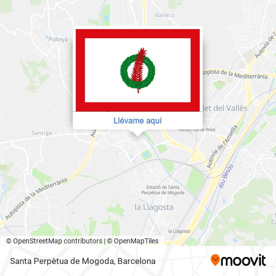 Mapa Santa Perpètua de Mogoda