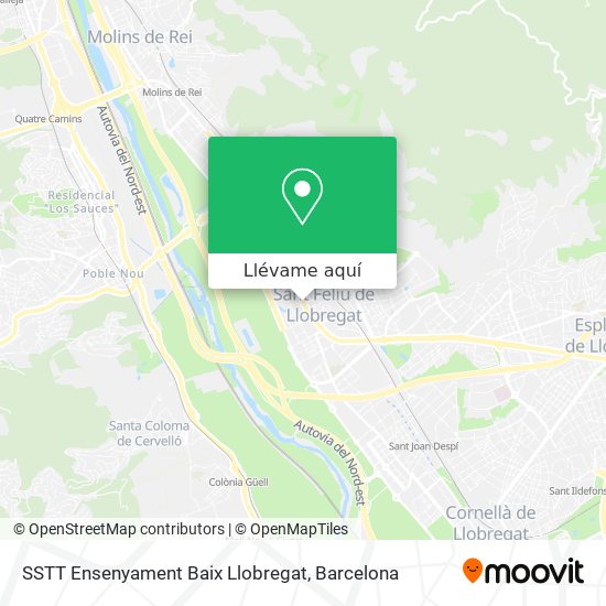 Mapa SSTT Ensenyament Baix Llobregat