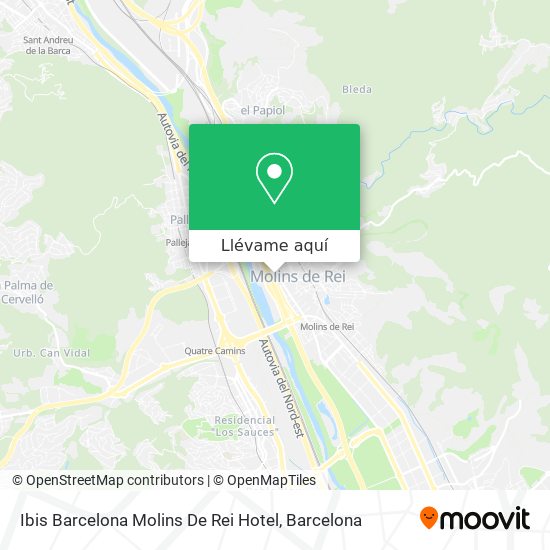 Mapa Ibis Barcelona Molins De Rei Hotel