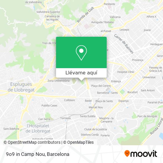 Mapa 9o9 in Camp Nou