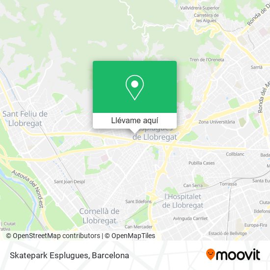Mapa Skatepark Esplugues