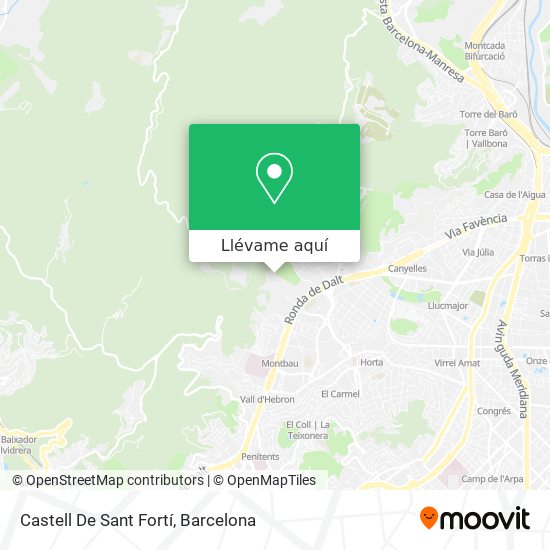 Mapa Castell De Sant Fortí
