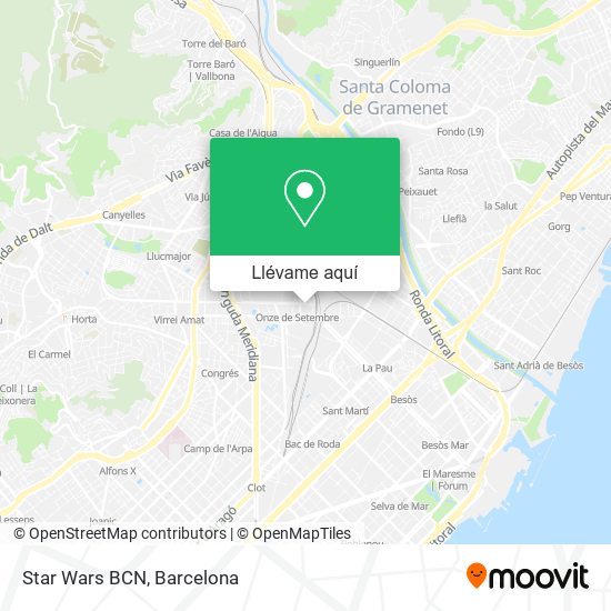 Mapa Star Wars BCN