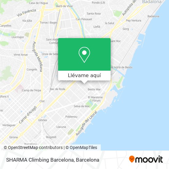 Mapa SHARMA Climbing Barcelona