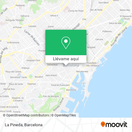 ¿Cómo llegar a La Pineda en Barcelona en Autobús, Metro, Tren o Tranvía?