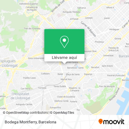 Mapa Bodega Montferry