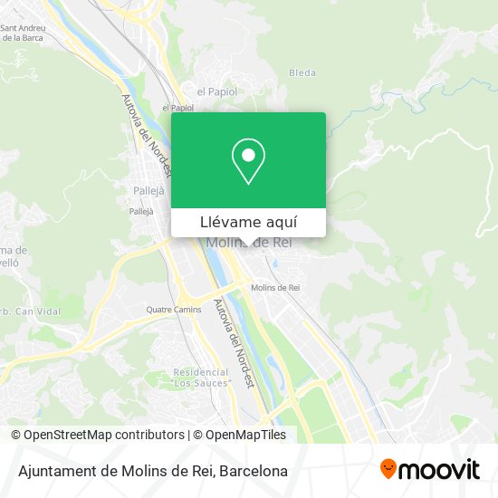 Mapa Ajuntament de Molins de Rei