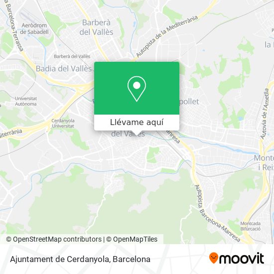 Mapa Ajuntament de Cerdanyola