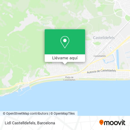 Mapa Lidl Castelldefels