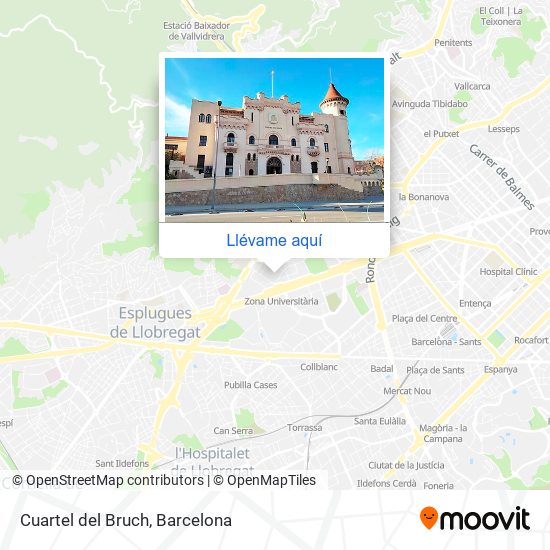 Mapa Cuartel del Bruch