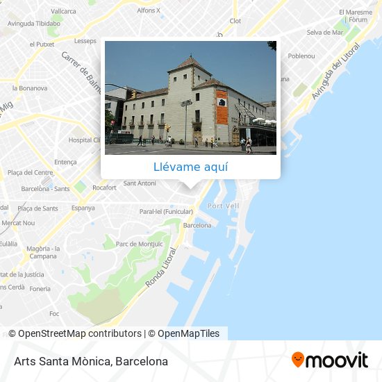 Mapa Arts Santa Mònica