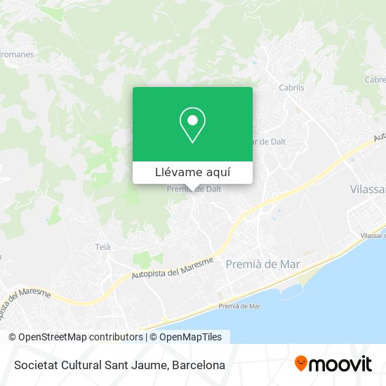 Mapa Societat Cultural Sant Jaume