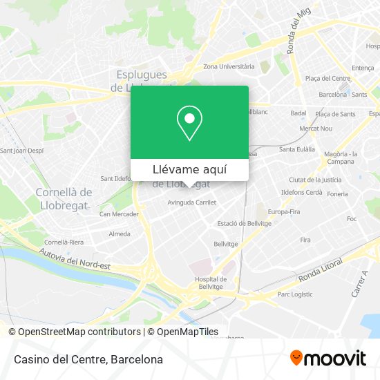 Mapa Casino del Centre