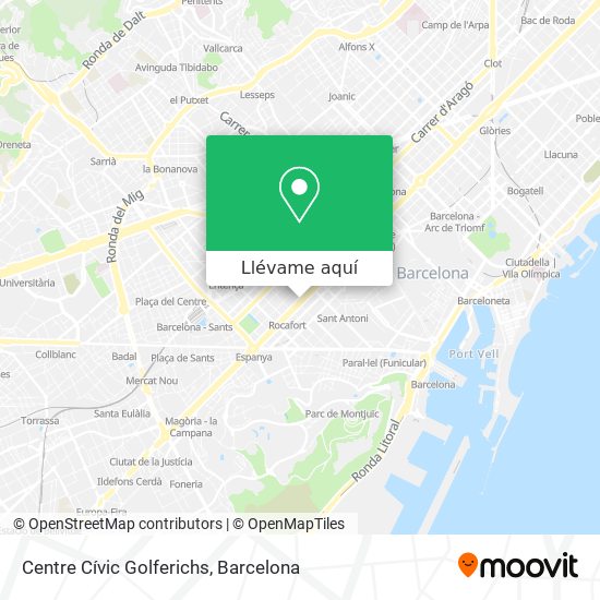 Mapa Centre Cívic Golferichs