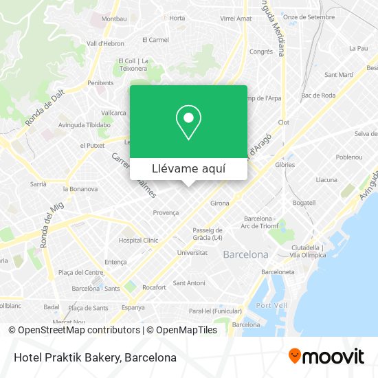 Mapa Hotel Praktik Bakery