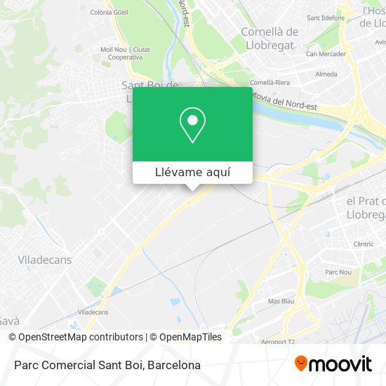 Mapa Parc Comercial Sant Boi