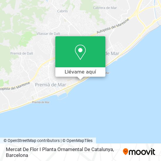 Mapa Mercat De Flor I Planta Ornamental De Catalunya