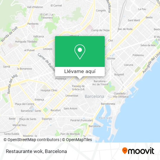No pretencioso total Triplicar Cómo llegar a Restaurante wok en Barcelona en Autobús, Metro, Tren o  Funicular?