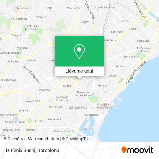 Mapa D. Fénix Sushi