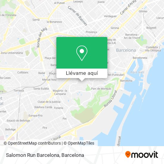 Mapa Salomon Run Barcelona