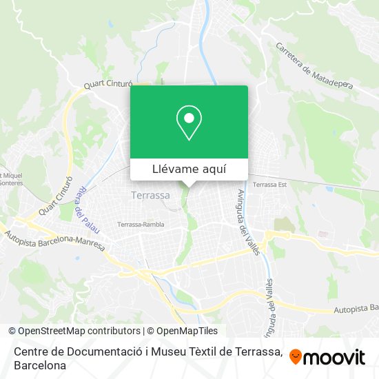 Mapa Centre de Documentació i Museu Tèxtil de Terrassa