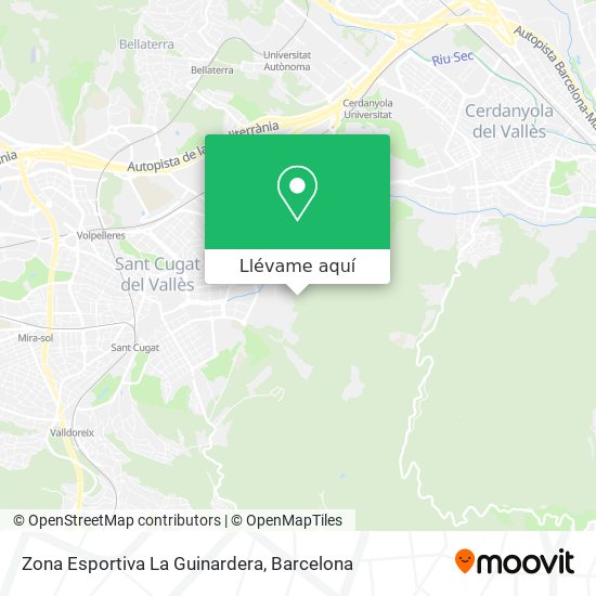 Mapa Zona Esportiva La Guinardera