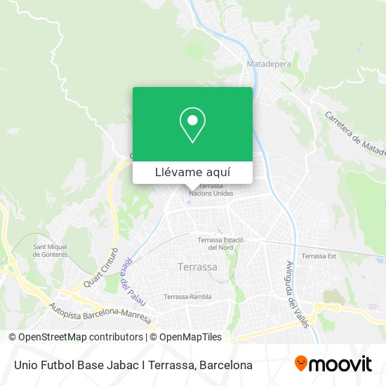 Mapa Unio Futbol Base Jabac I Terrassa