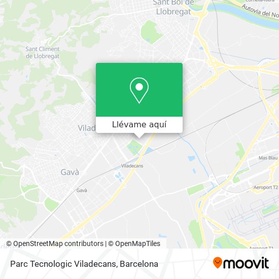 Mapa Parc Tecnologic Viladecans