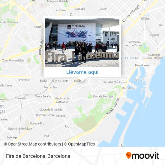 Mapa Fira de Barcelona