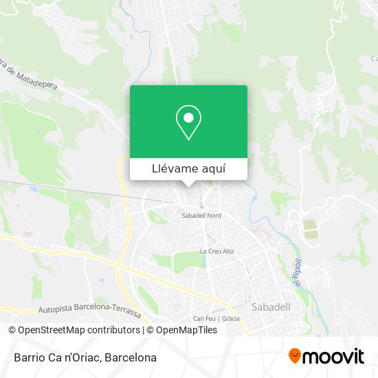 Mapa Barrio Ca n'Oriac
