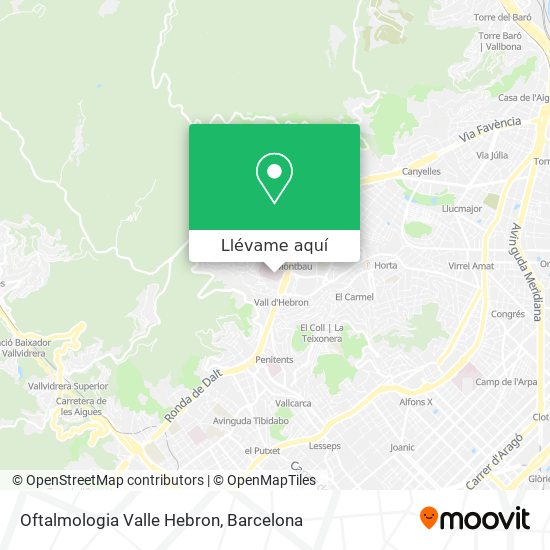 Mapa Oftalmologia Valle Hebron