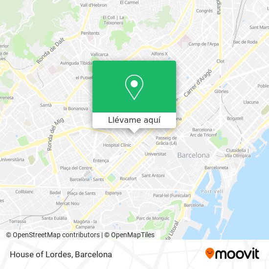 Mapa House of Lordes