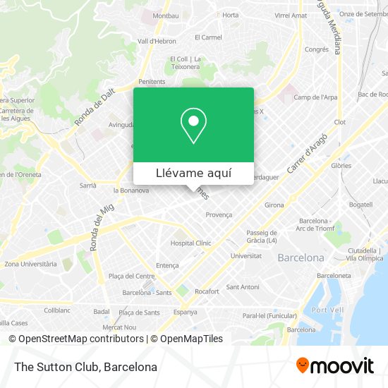Mapa The Sutton Club