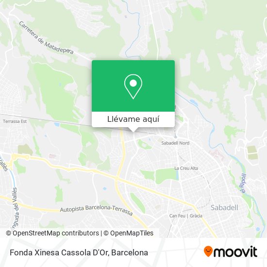 Mapa Fonda Xinesa Cassola D'Or