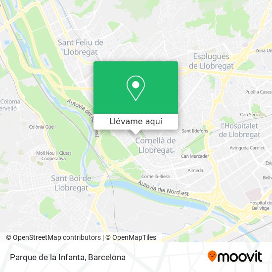 Mapa Parque de la Infanta