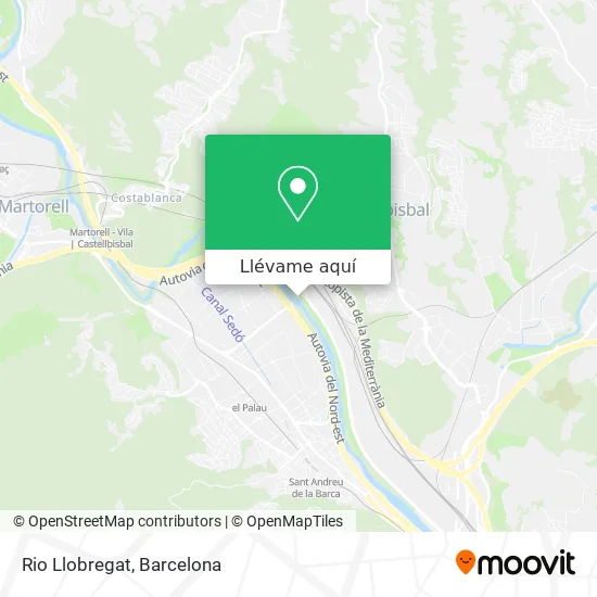 Mapa Rio Llobregat