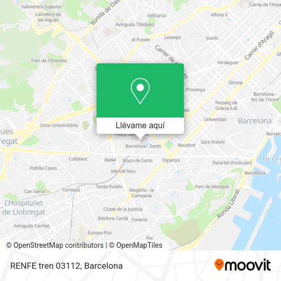 Mapa RENFE tren 03112