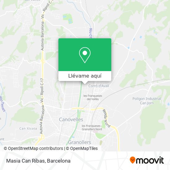 Mapa Masia Can Ribas