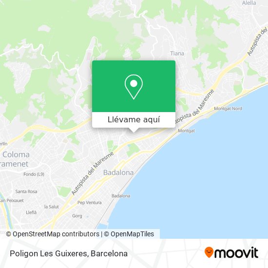 Mapa Poligon Les Guixeres