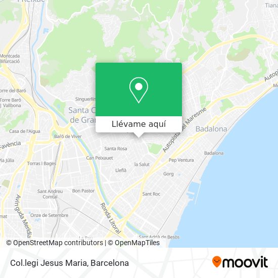 Mapa Col.legi Jesus Maria