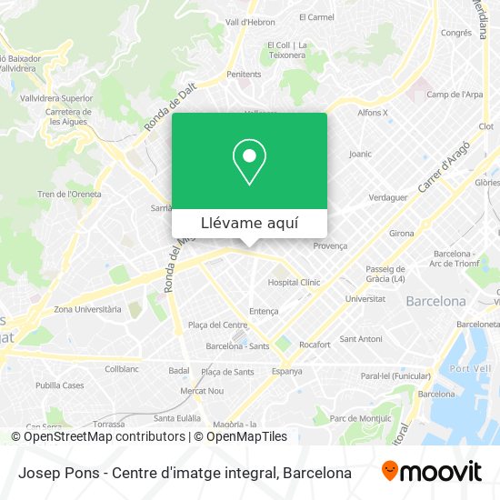 Mapa Josep Pons - Centre d'imatge integral